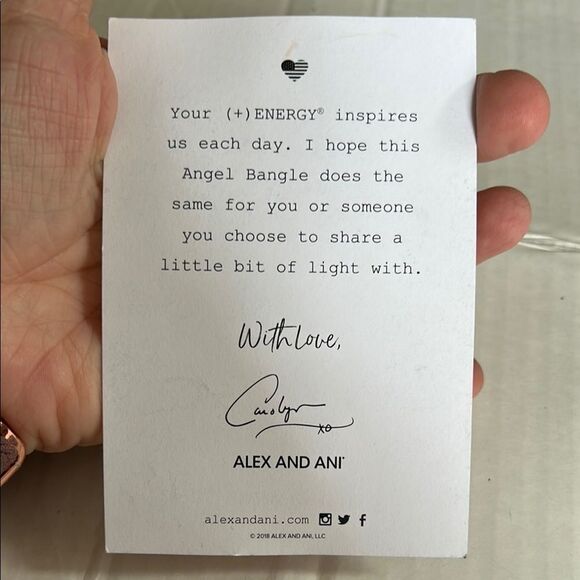 ALEX AND ANI NWT Gold Guardian Angel Bangle Bracelet Wings Gift Heavenly - Picture 4 of 12